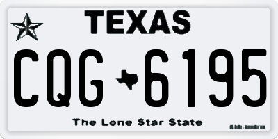 TX license plate CQG6195