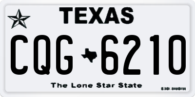 TX license plate CQG6210