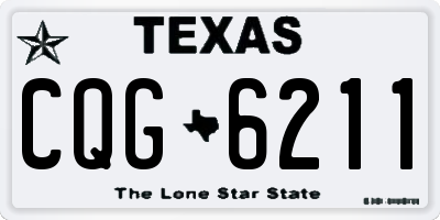 TX license plate CQG6211