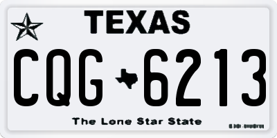TX license plate CQG6213