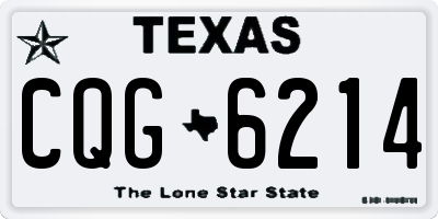 TX license plate CQG6214