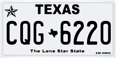 TX license plate CQG6220