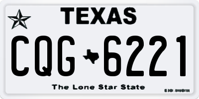 TX license plate CQG6221
