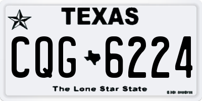 TX license plate CQG6224