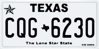 TX license plate CQG6230
