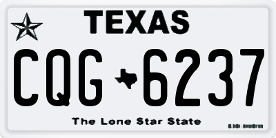 TX license plate CQG6237