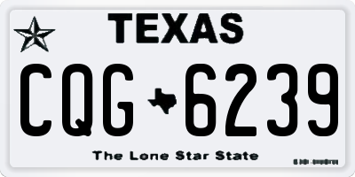 TX license plate CQG6239