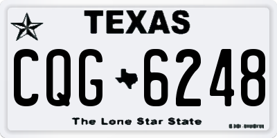 TX license plate CQG6248