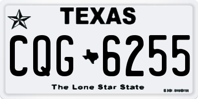 TX license plate CQG6255