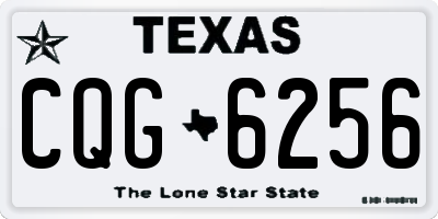 TX license plate CQG6256