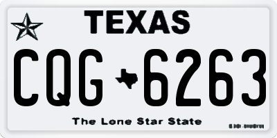 TX license plate CQG6263