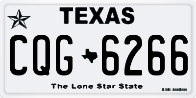 TX license plate CQG6266