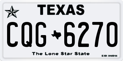 TX license plate CQG6270