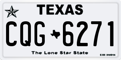 TX license plate CQG6271