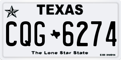TX license plate CQG6274
