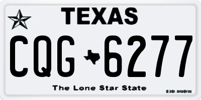 TX license plate CQG6277