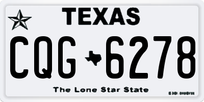 TX license plate CQG6278
