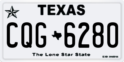 TX license plate CQG6280