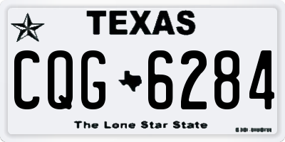 TX license plate CQG6284