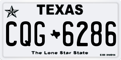 TX license plate CQG6286