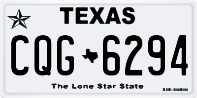TX license plate CQG6294