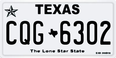 TX license plate CQG6302