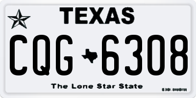 TX license plate CQG6308