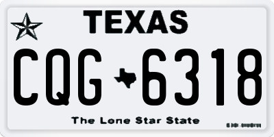 TX license plate CQG6318