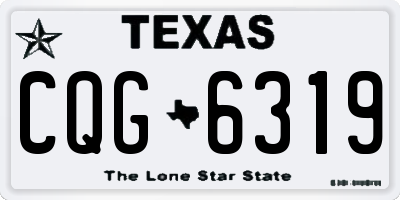 TX license plate CQG6319