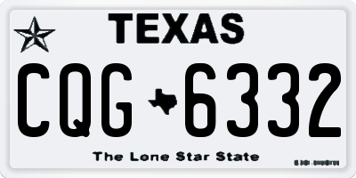 TX license plate CQG6332
