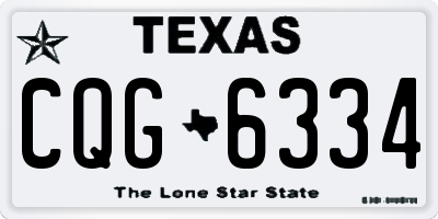 TX license plate CQG6334