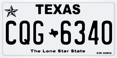TX license plate CQG6340