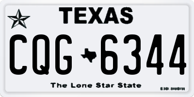 TX license plate CQG6344