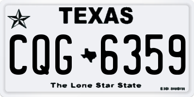 TX license plate CQG6359
