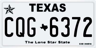TX license plate CQG6372