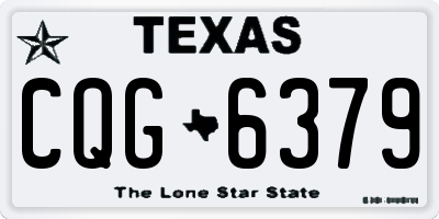 TX license plate CQG6379