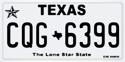 TX license plate CQG6399