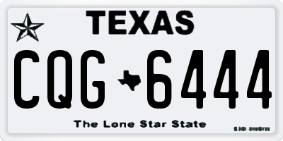 TX license plate CQG6444