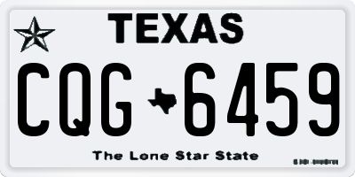 TX license plate CQG6459