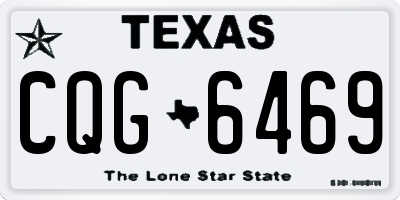 TX license plate CQG6469