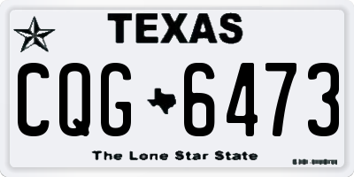 TX license plate CQG6473