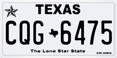 TX license plate CQG6475