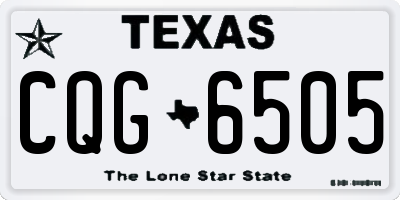 TX license plate CQG6505