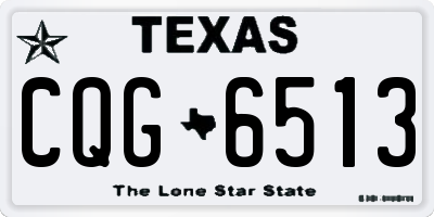 TX license plate CQG6513