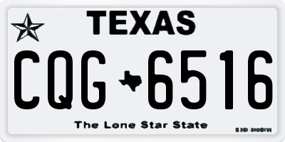 TX license plate CQG6516