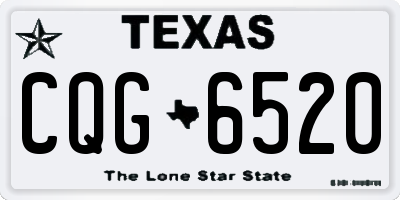 TX license plate CQG6520