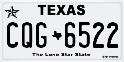 TX license plate CQG6522