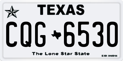 TX license plate CQG6530