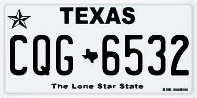 TX license plate CQG6532