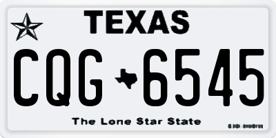 TX license plate CQG6545